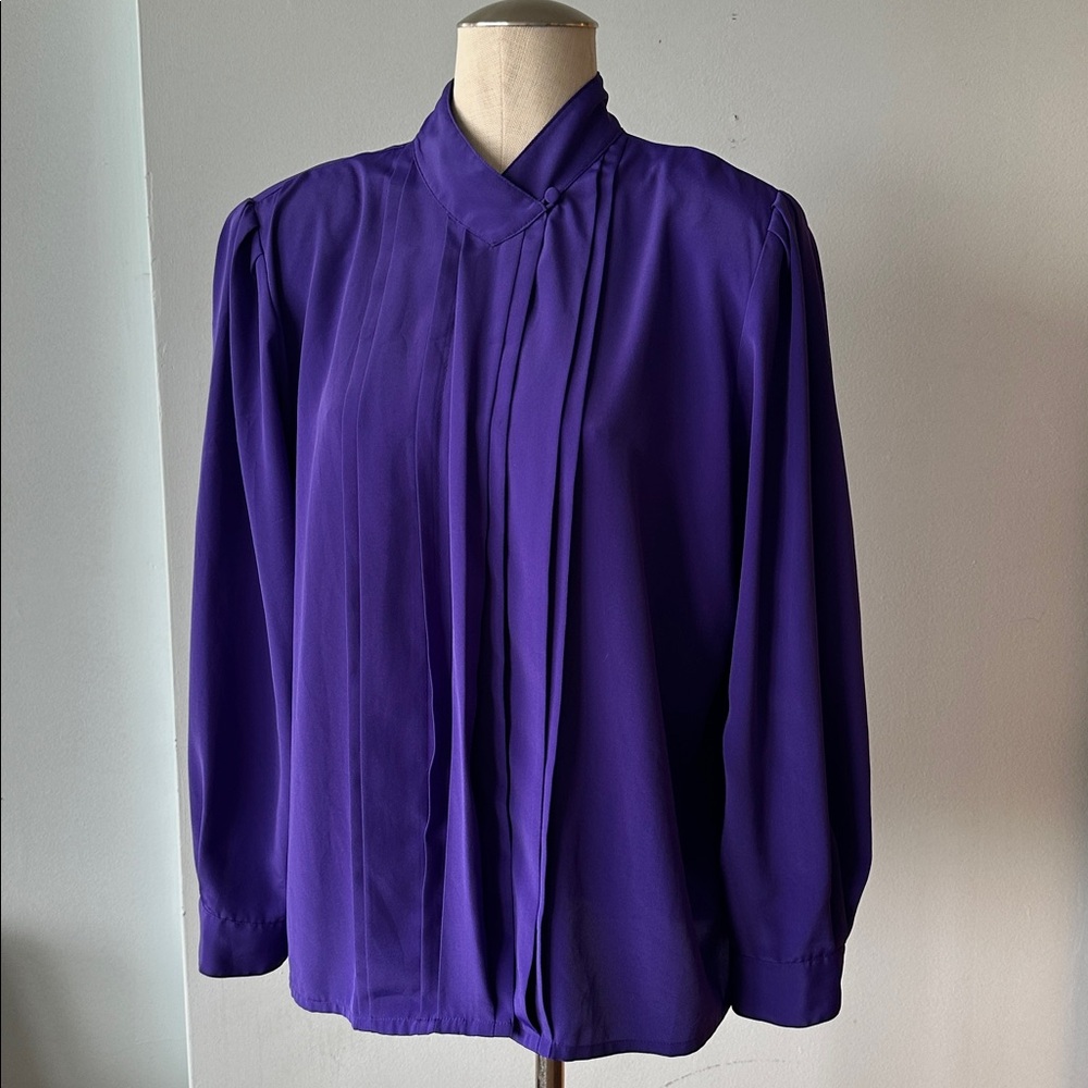 Yves St. Clair Vibrant Purple blouse